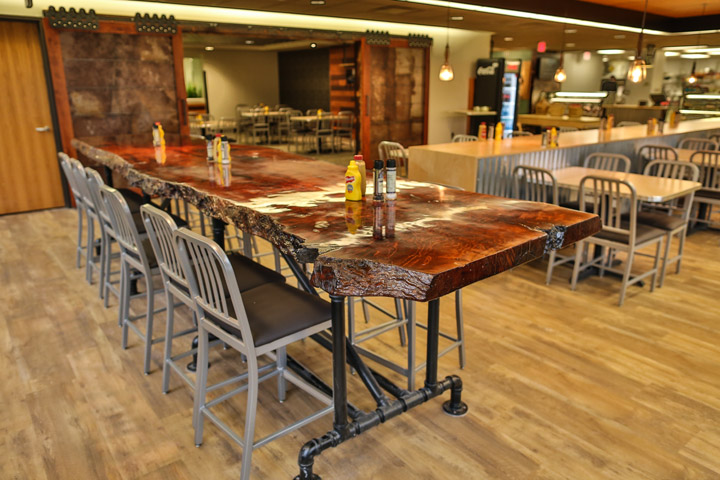 custom community deli table
