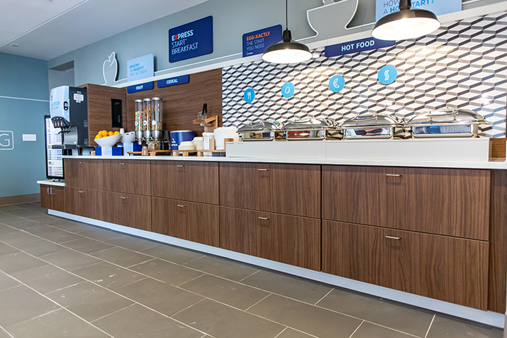 cafeteria buffet cabinetry