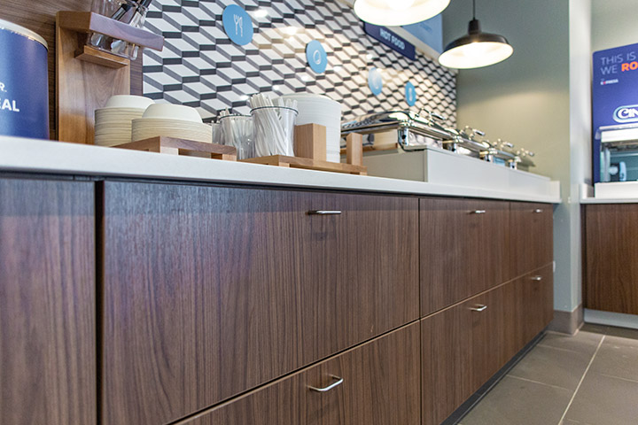 cafeteria buffet cabinetry