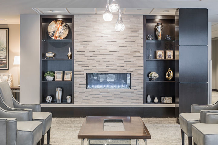 fireplace bookcases