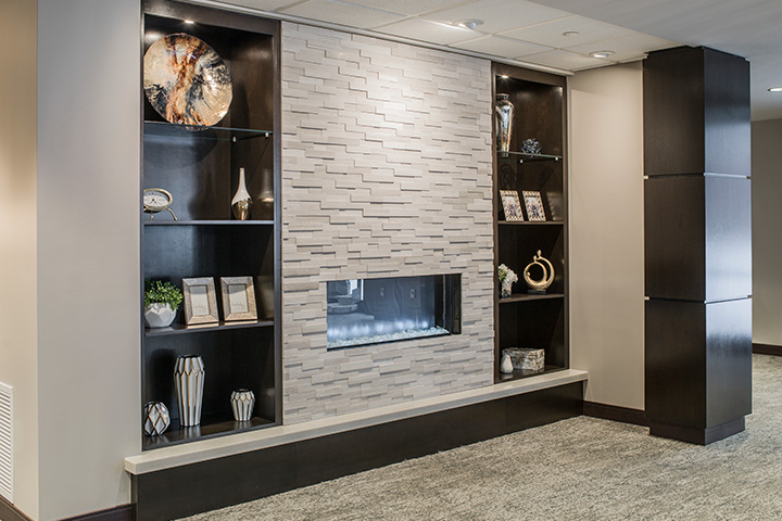 fireplace bookcases
