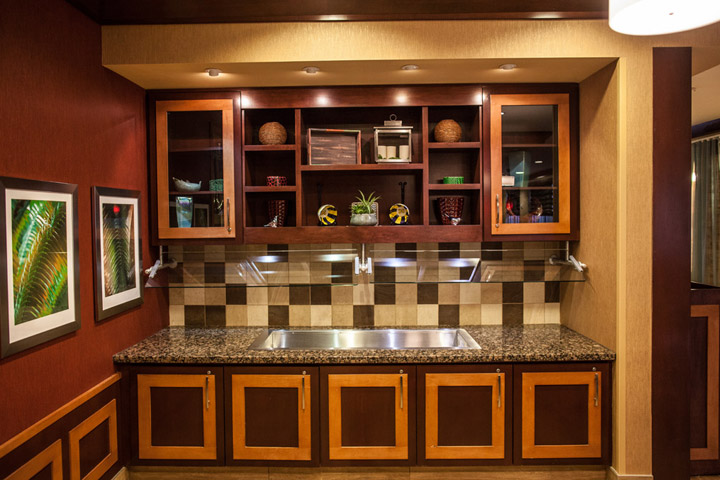 hotel serving area
