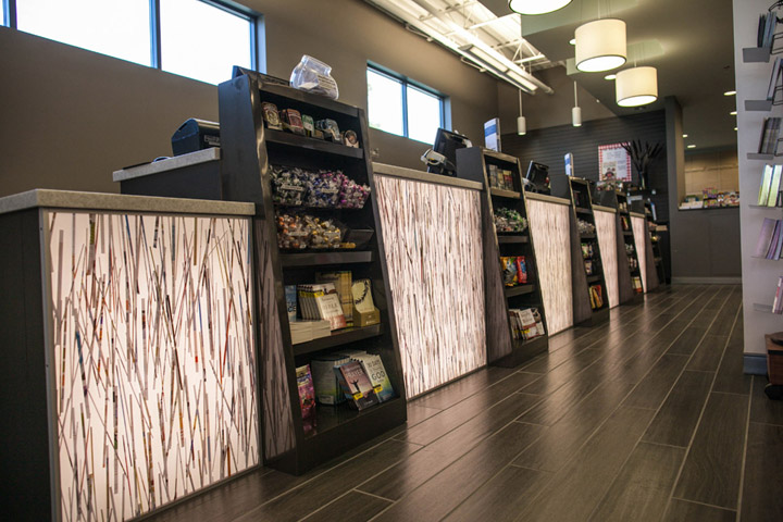 retail checkout stations
