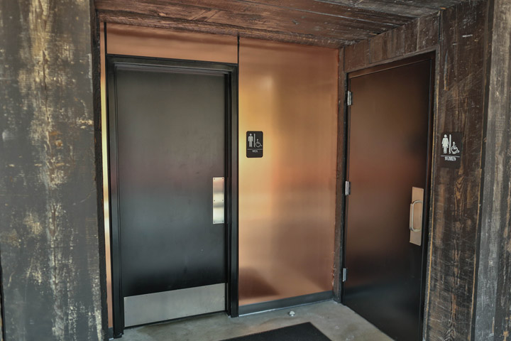 architectural metals, copper accents