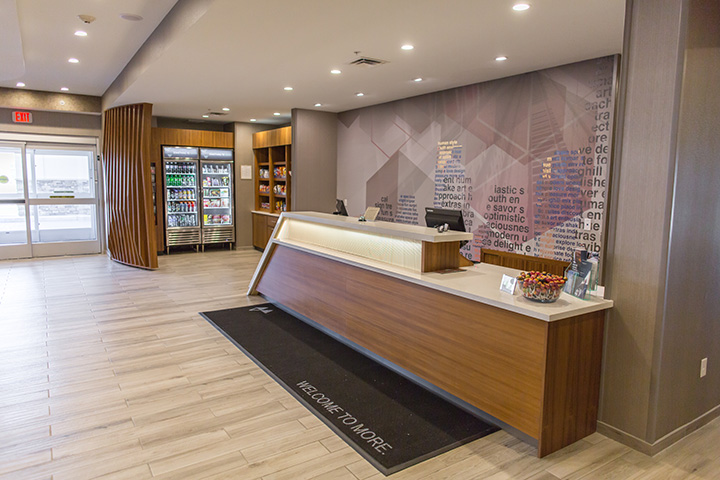 hotel reception desk