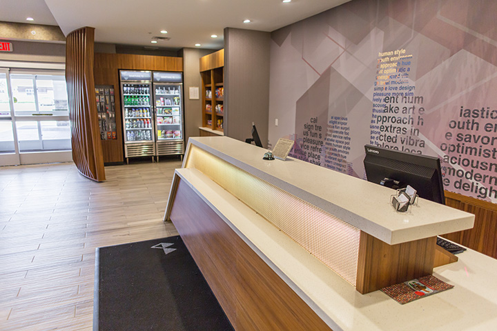 hotel reception desk