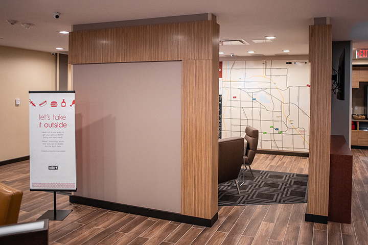 hotel hub area