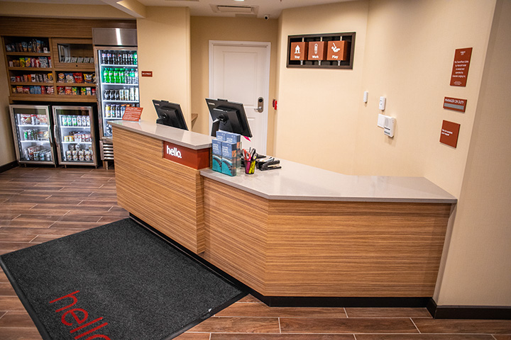 hotel reception desk