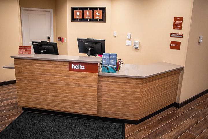 hotel reception desk