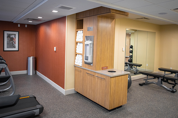 fitness center cabinetry
