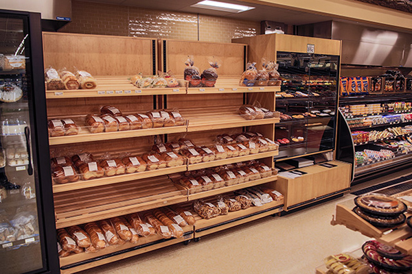 Bakery Wall Merchandiser In Store