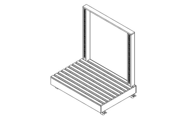 Bakery Wall Merchandiser without Shelves