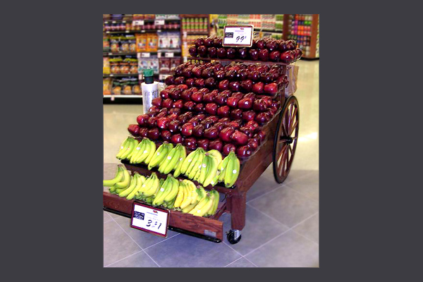 Convertible Market Cart Merchandised