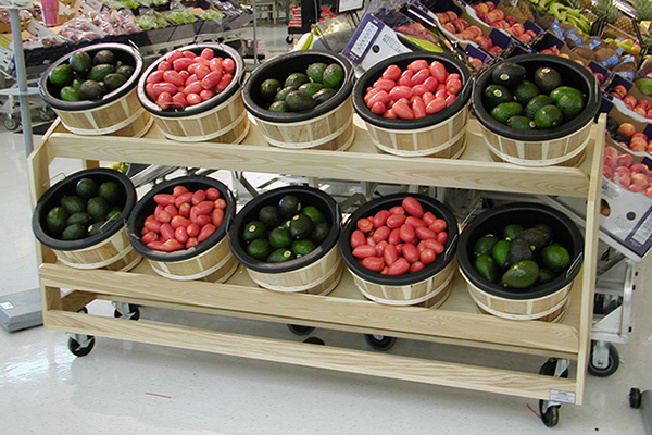 Produce Basket Endcap Merchandised