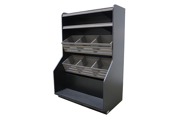 Produce Wall Merchandiser Black