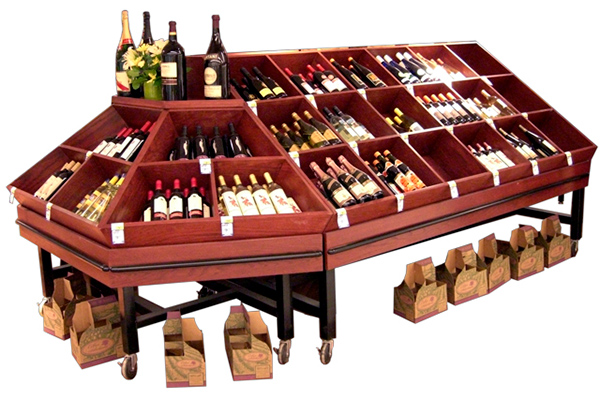 Rolling Wine Island Display