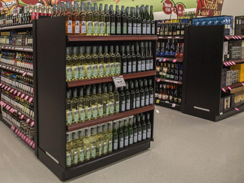 wine endcaps
