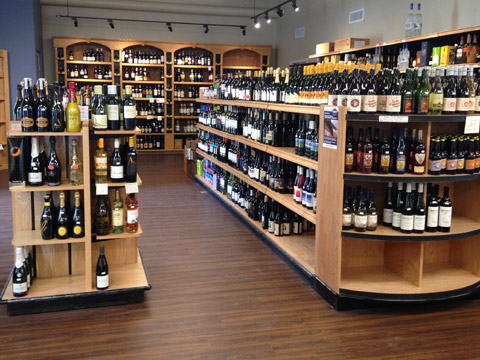 wine endcap