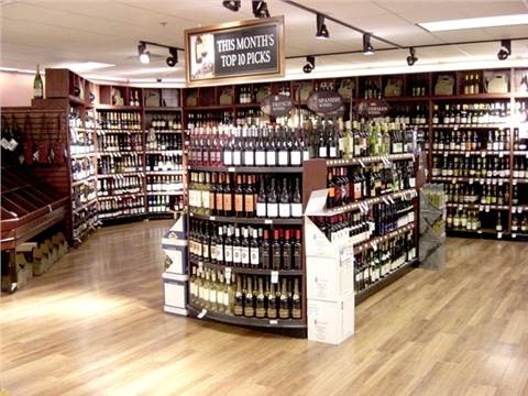 wine endcap